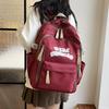 Schoolbag New Nylon Casual Backpack Simple Versatile Junior High School Student School Bag Multi-compartment Travel Backpack