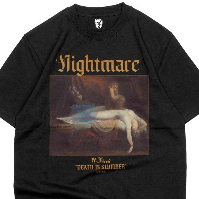 

The Nightmare Painting Shirt Goth Y2K Grunge Streetwear Tee Classic Art T-Shirt 2XL