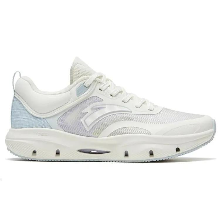 Anta Mesh Slip Resistant Abrasion Resistant Low top Training Shoes Women's White Blue (Unisex) Training Shoes 122327711 1