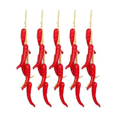 Dining Area Decoration About 50-55cm Hanging String Decoration Holiday Ornament Rustic Chili Pepper Dried Pepper Decoration