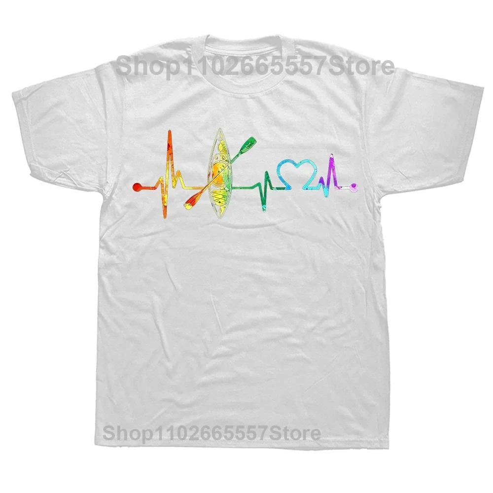 Funny Kayak T Shirts Summer Style Graphic Cotton Streetwear Short Sleeve Unique Basic Print Summer Kayaking Tshirt Men
