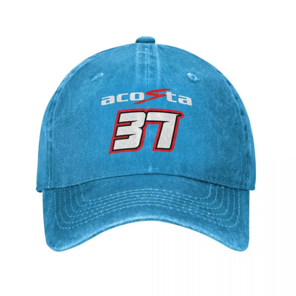 Pedro Acosta Number 37 Unisex Style Baseball Cap Motorcycle Racing Distressed Denim Hat Vintage Outdoor Running Golf Sun Caps