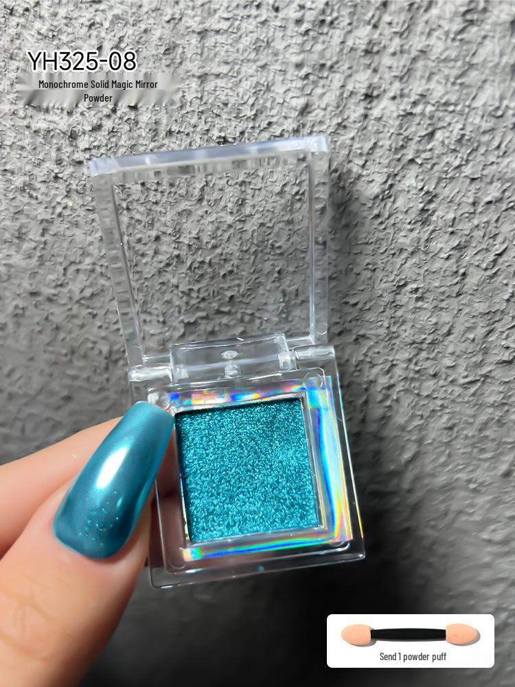 6-Color Iridescent Aurora Nail Art Magic Mirror Powder – Super Bright, Fine Glitter, No Flying Powder