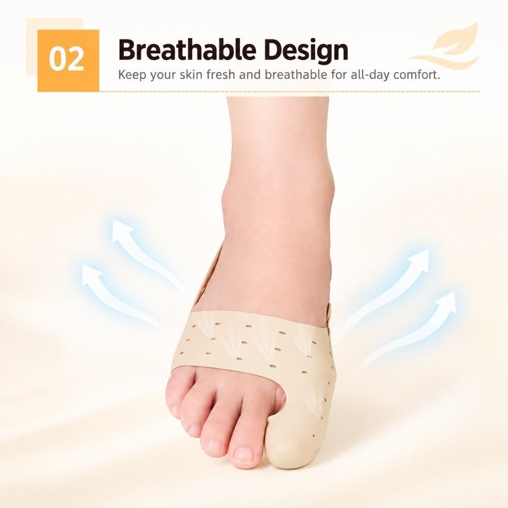 Breathable Design Hallux Valgus Corrector Leather Material Big Toe Corrector Day Wear