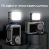Mini LED Vloggings Light With Magnetic Mount And Waterproof Design For Action Cameras Cold Shoe Adapters 3000K 8700K Adjustable