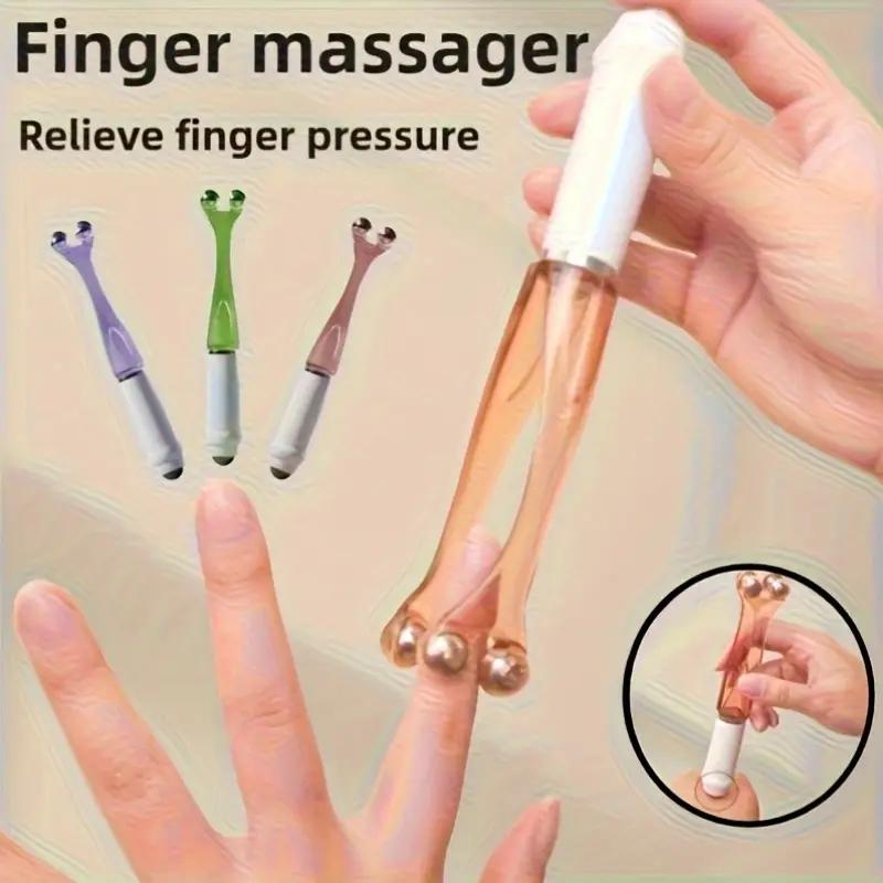 1 Stück Multifunktionaler Finger-Massagegerät Gelenkroller Stahl Magnetperlen-Clip Finger-Massagegerät Schlanke Hand Artefakt