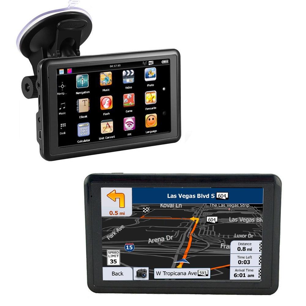 Kell 5'' Car Navigation GPS Navigator System Sat Nav European Map Speedcam Map