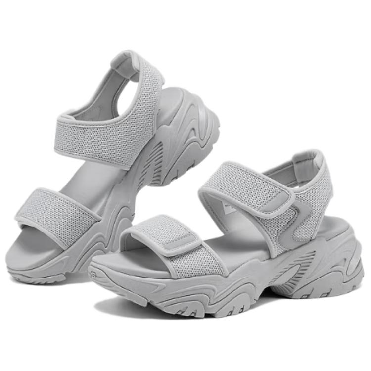 Skechers Avslappnade Bekväma Mångsidiga Strandtofflor Damsandaler Grå 119866-GRY