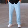 Men's American Retro Outdoor Casual Sports Solid Color Drawstring Trousers