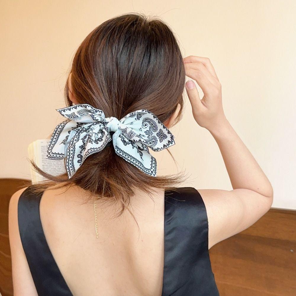 Cute Hairpin Cashew Flower Hair Clip Bowknot Bow Hair Rope Cute Bow Hair Claw  Female