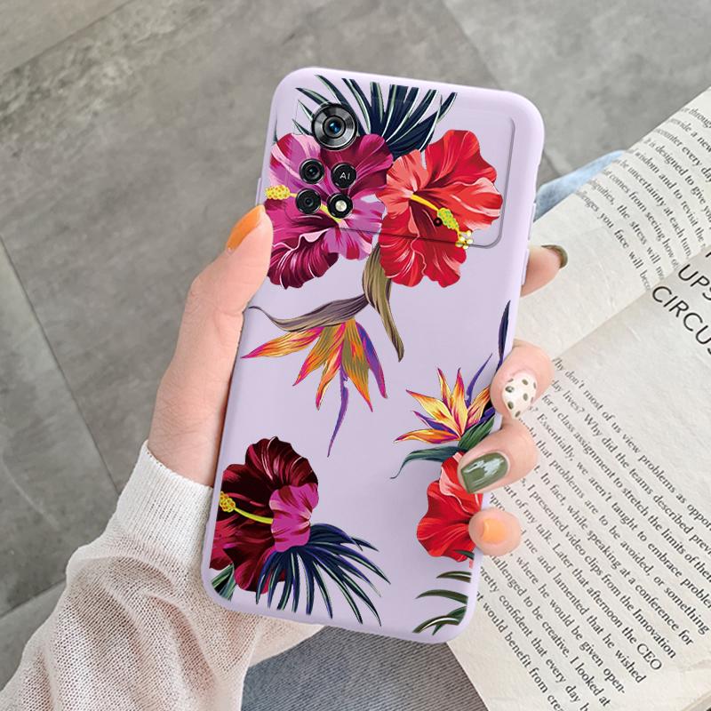 

Для Poco X4 Pro 5G M4Pro Чехол Funda Винтажный Цветок Лист Защитный Чехол TPU Capa Для Xiaomi Poco X4 Pocox4 X 4 M4 Pro Coque POCO X4 Pro 5G