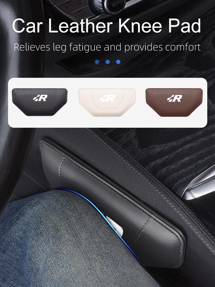 Car Trapezoidal Leather Knee Padsl Inside Knee Cushion For Volkswagen VW Scirocco Jetta Beetle Golf Passat Polo Tiguan Sharan rf89