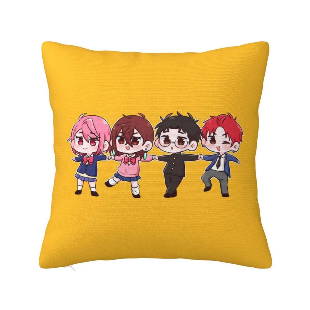 Dandadan Anime Manga Quadratischer Kissenbezug Kissenhülle Kissenbezug Überwurf-Kissenbezug für Zuhause Schlafzimmer Auto