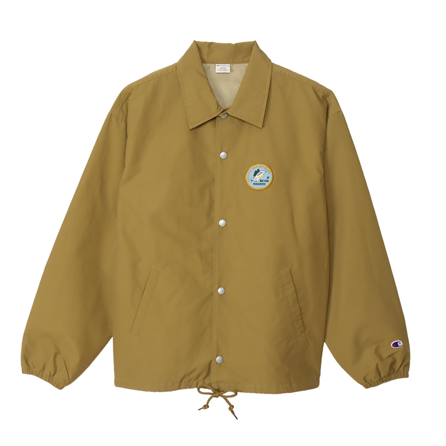 

Champion Повседневная мужская куртка-коуч с длинным рукавом и графическим принтом, бежевая, L, C3-Z605 бежевый