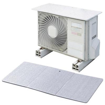 Aluminum AC Guard for Outdoor Unit, No Awning, 84 X 40cm, Magnetic Instant Installation, Beltless, Easy Setup, Energy Saving YMAG-8340