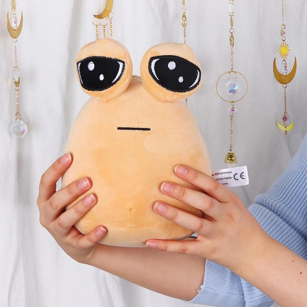 22 cm/8,6 Zoll Pou Plüsch Cartoon Alien Spielzeug Kawaii Stofftier Puppe Heiße Spielfigur Geschenke für Fans