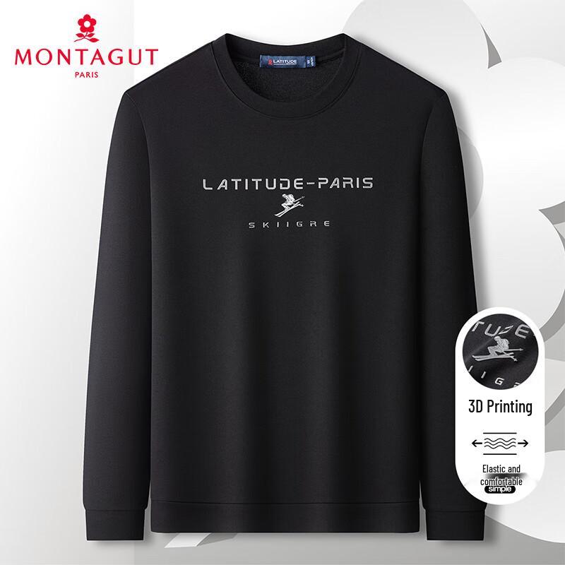 

Мужская футболка с длинным рукавом с 3D-принтом серии «Снежная гора» от MONTAGUT 54