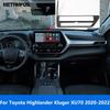 Accessories For Toyota Highlander Kluger XU70    Carbon Fiber Center Console Navigation Frame Air Vent Outlet Trim