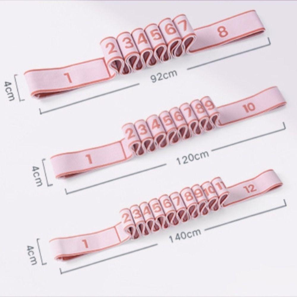 Elastic Yoga Resistance Band 8/10/12 Grid Auxiliary Stretching Belt  Children/Adult