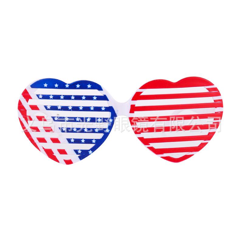 American Flag Peace Sign Glasses - Cross-Border Party & World Cup Decoration for Independence Day