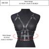 1pc Sexy Women Harness Sexy Harness Pu Leather Studded Decor Fetish Lingerie Fetish Clothing Chest Harness