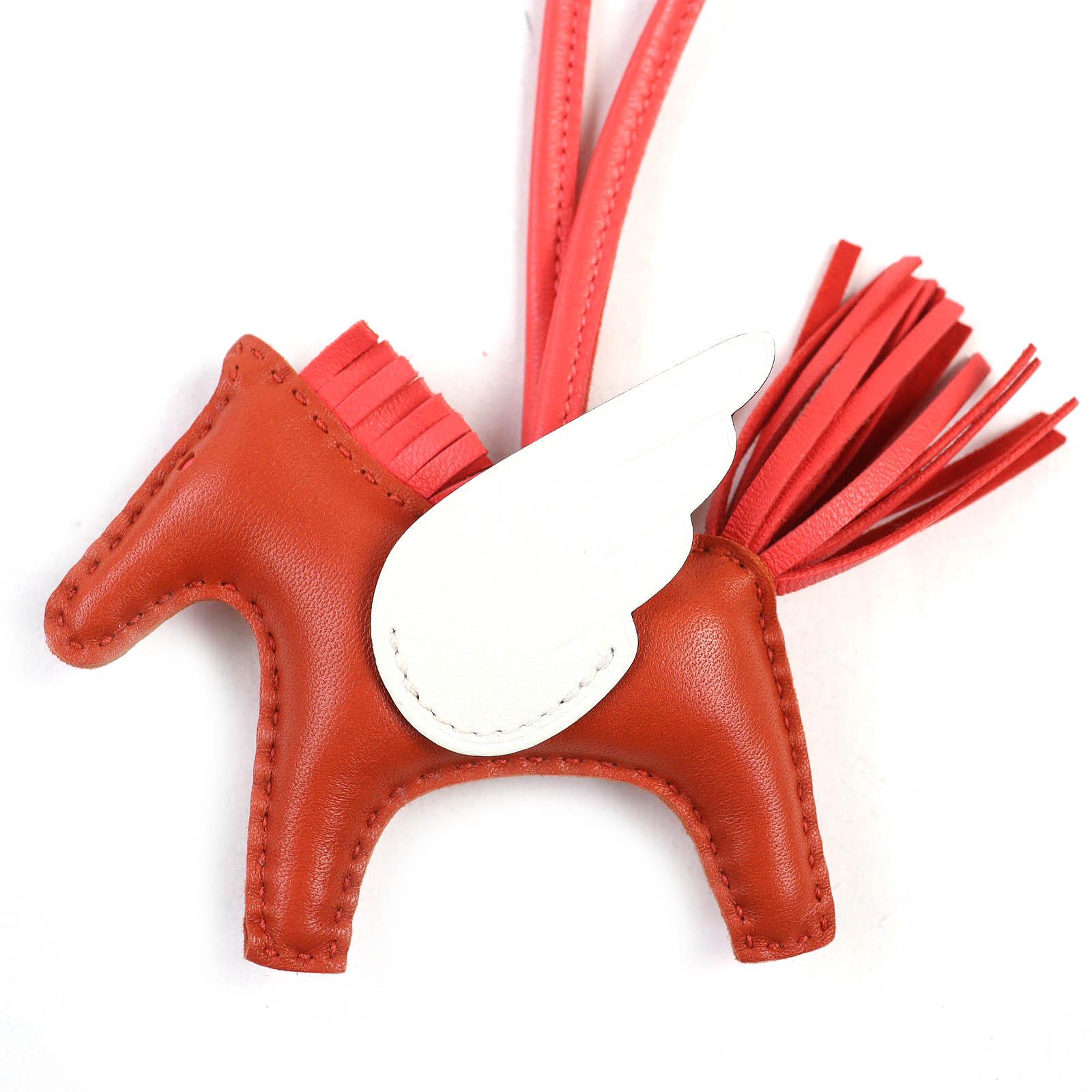 

Бездоганний брелок для сумки HERMES Rodeo Charm Pegasus PM Anyo Miro Жіночий Вживаний