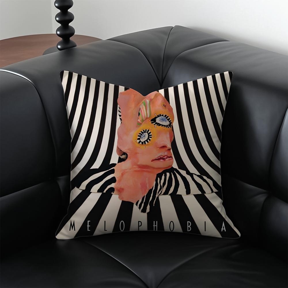 Cage the Elephant Album Cover Cushion Cover Pillow Case Antidustmite Invisible Zipper Silky Plush Cushion