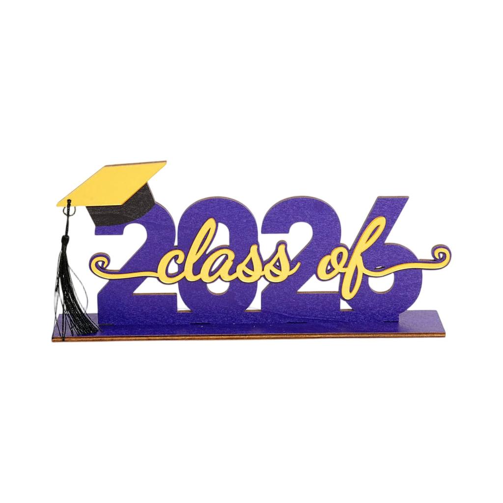 Three Dimensional 2026 Graduation Wooden Holiday Decoration Ornaments Graduation Gifts