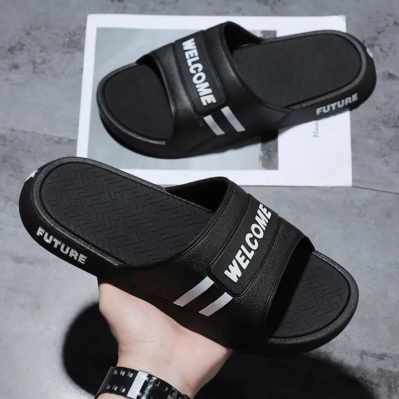 

Летние домашние нескользящие мужские персонализированные износостойкие пляжные сандалии и тапочки 36/37 чёрный