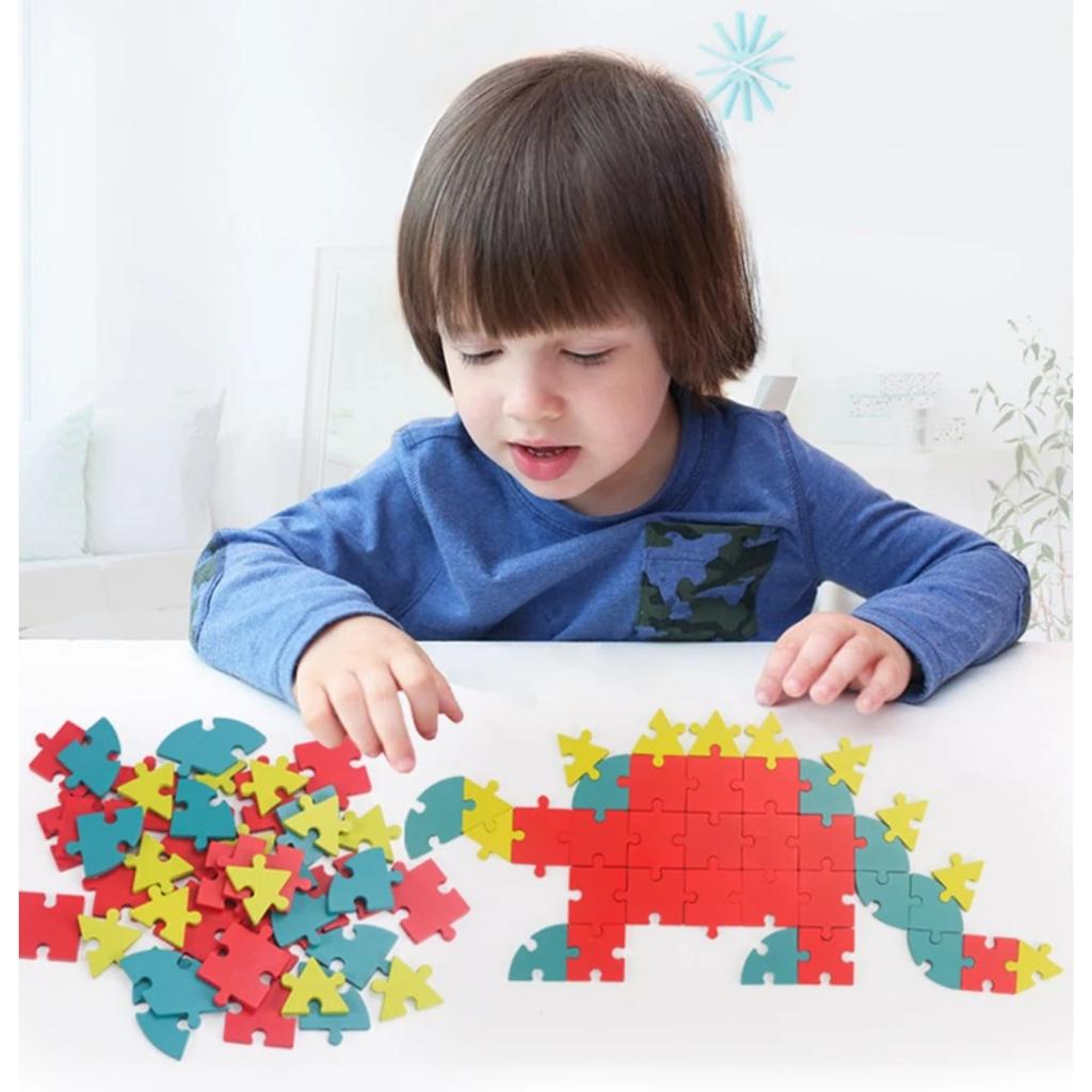 Children Logic Puzzle Tangram Toys Montessori Thinking Educational Games Matching Puzzle Brain Game Letter Animal Jigsaw for Kid