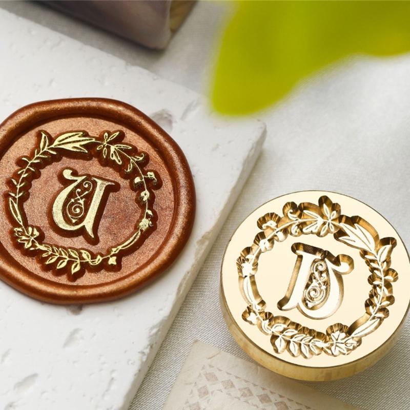 Capital A Sealing Wax Stamp Letter Series Wax Seal Stamp for Cards Scrapbooking Wedding Invitations Metal Seal Stamp