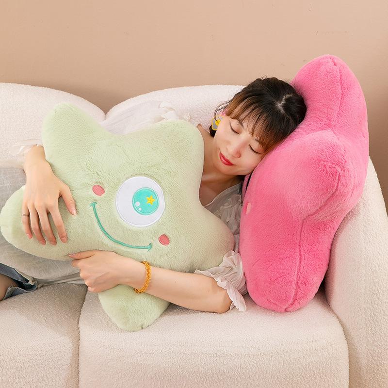 Creative Capybara Pentagram Pillow Plush Toy Ugly Capibala Star Doll Cute Girl Gift