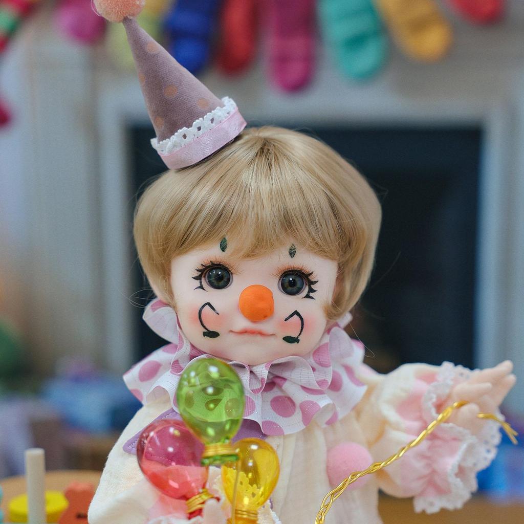 18 Inch Cosplay Reborn Baby Doll Full Silicone Vinyl Buffoon Doll Collection Toy Christmas Halloween Decoration