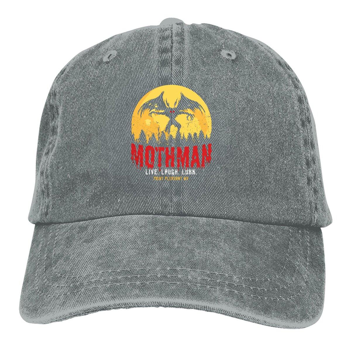 MothUnisex Vintage Cryptid Point Baseball Cap Unisex Hats Wounisex Visor Protection Snapback MothUnisex HuUnisexoid Creatures Caps One Size