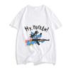 Floral Print T-Shirt Soft Breathable Casual Comfortable Summer Harajuku Kawaii Anime Style Printed Tee Unisex Cartoon Cotton
