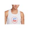 Nike Dri-FIT ADV AeroSwift Printed Crew Neck Tank Top Men Tops White FD2692-100