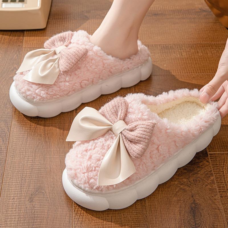 Velcro bag and cotton slippers women's autumn and winter indoor home non-slip pregnant women's warm confinement shoes cotton shoes can be worn outside