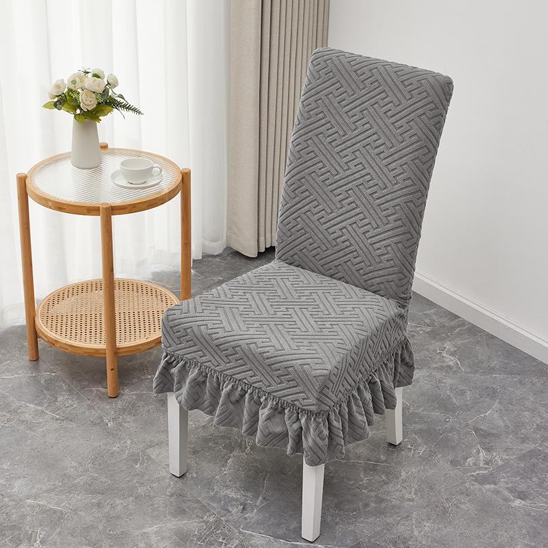 Elastischer Universal-Esszimmerstuhlbezug Neuer Stil Verdickter Esstischstuhlbezug Hockerbezug Stuhlkissen-Set Rückenlehne Integriert