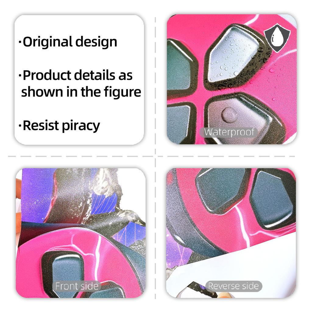 Atw3067 Gamepad Wallpaper 3D Effect Hole Wall Sticker Multi-Size Multi-Material Selection Wall Sticker Self-Adhesive Wall