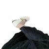 Small inner height increase silver Mary Jane shoes women's spring 2025 new French round head light mouth single shoes