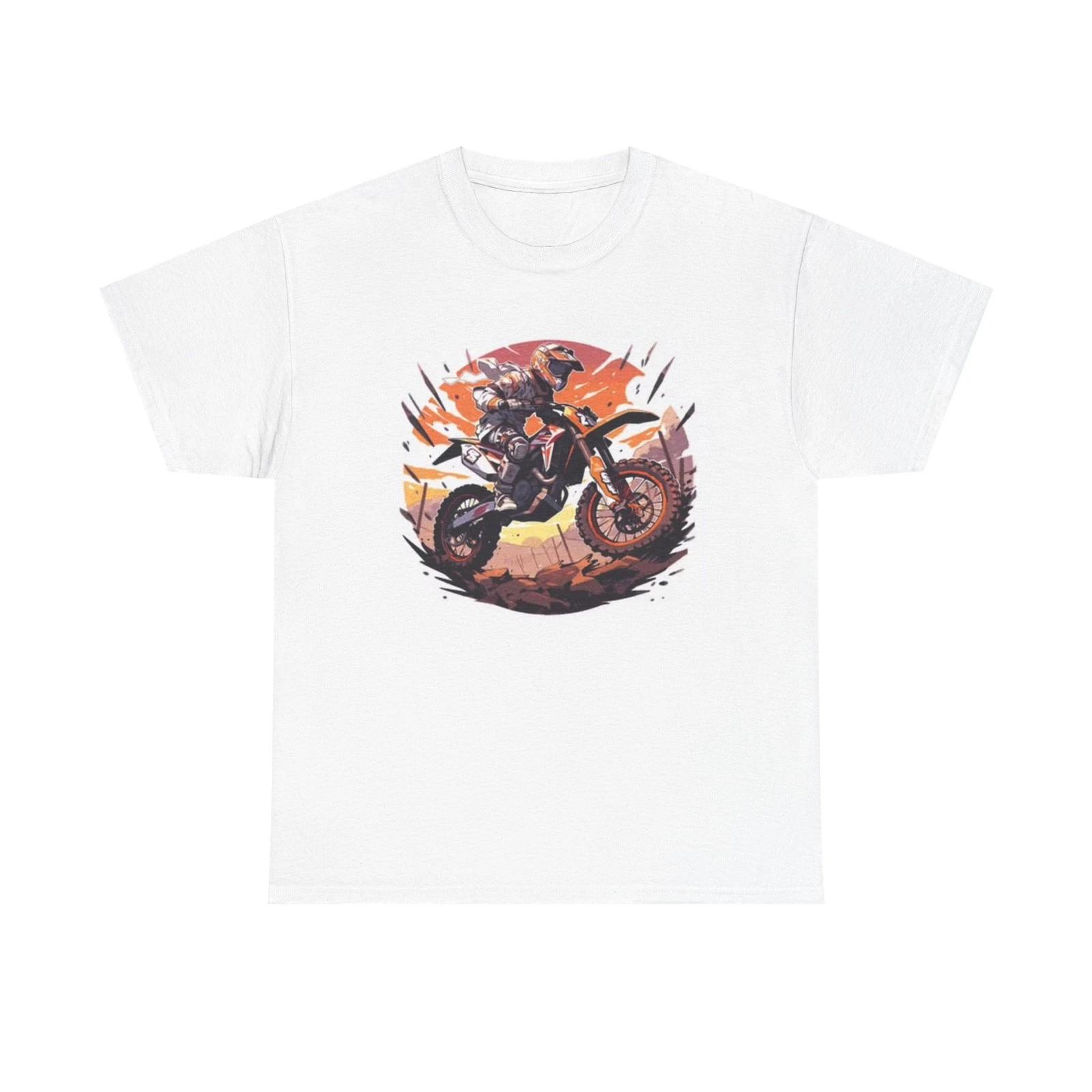 Dirtbike Outdoors Graphic T Shirt Unisex Heavy Cotton Tee L