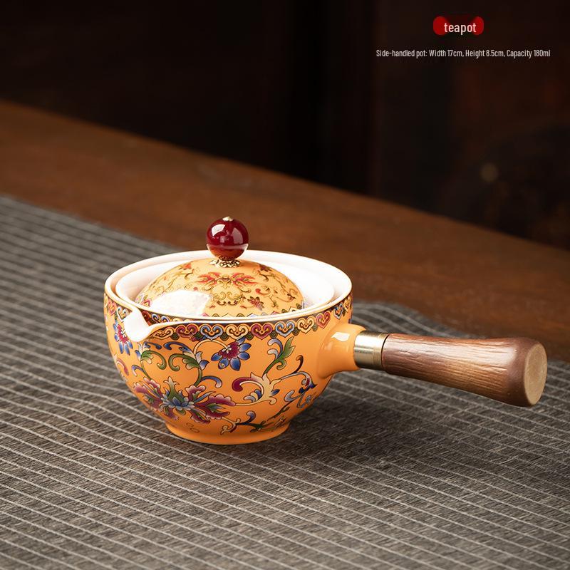 Xiaokang Portable Quick-Brew Travel Tea Set with Automatic Teapot