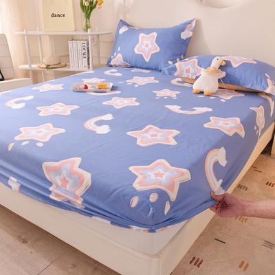 Fitted Sheet Home Bed Cover Summer Spring Winter Mattress Covers With Elastic (Without Pillowcase)