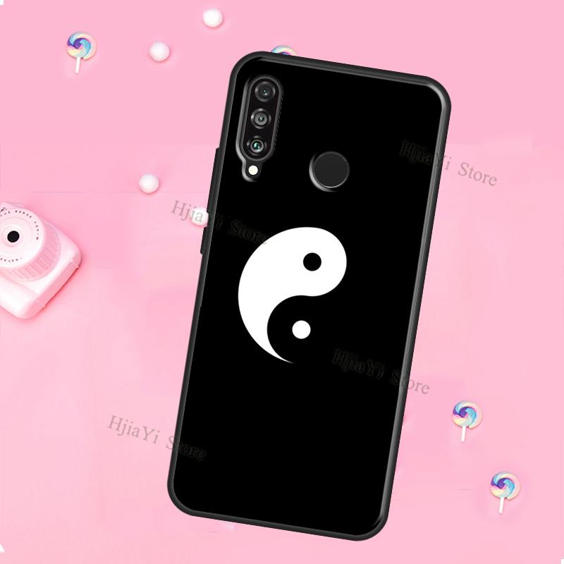 Yin Yang Black White For Huawei Honor Magic 5 Lite X8 X9 X8a X9a 50 70 P20 P30 P40 P50 P60 Pro P Smart 2019 Case
