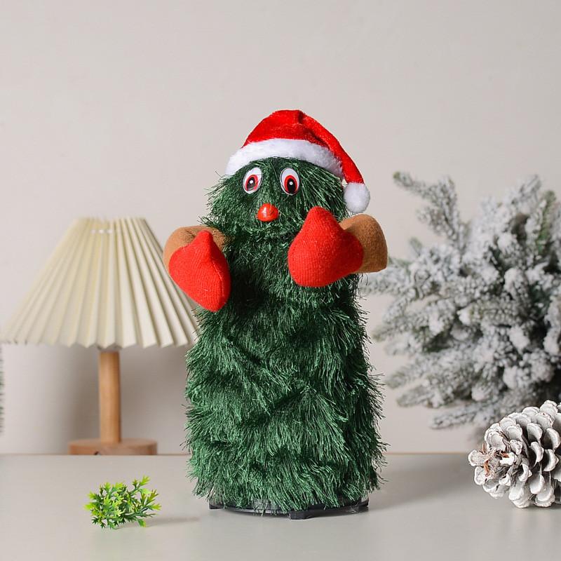 Tree Electric Christmas Rotating Dancing Singing Santa Claus Toys Gift Doll