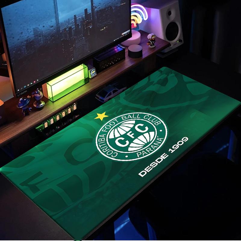 Coritiba Football Club Emblem mouse pad, rubber base, esports desk mat, mouse pad for gamers and office use, gaming desk , easy to clean mat