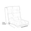 Outdoor Seat Back Chair Cushion All Seasonal Soft High Back Chair Cushion for Outside Living Room Garden Patio Furniture Cafe