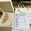 Luxury Japanese Wheat Ear Freshwater Pearl & Zircon Brooch Pin
