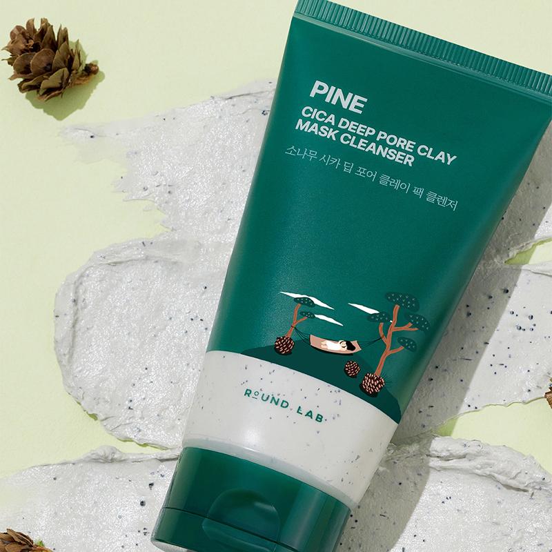 ROUND LAB Nettoyant Masque d'Argile Pores Profonds Pin Cica 150ml