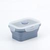 4pcs Rectangular Silicone Lunch Box Large Capacity Fresh Keeping Box Foldable Lunch Box  Adult